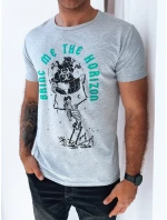 Pánské tričko s potiskem světle šedé Dstreet model 21969387 - FashionStreet