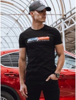 Pánske čierne tričko FashionStreet RX5543