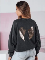 Dámska mikina HALOAURA graphite FashionStreet BY1347