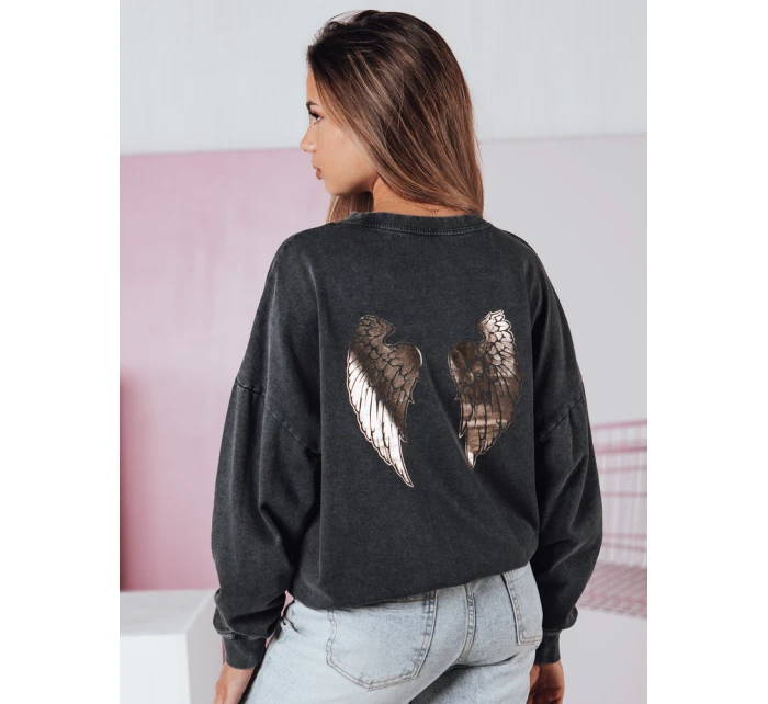 Dámska mikina HALOAURA graphite FashionStreet BY1347