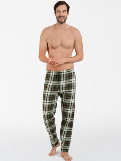 Pánske pyžamové nohavice Seward zelené káro
