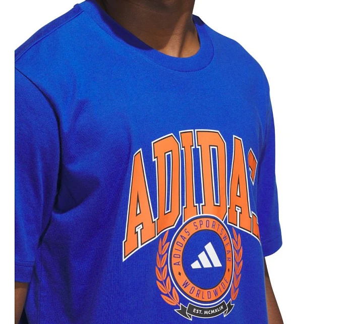 Pánske tričko adidas Varsity Crest blue JN2515