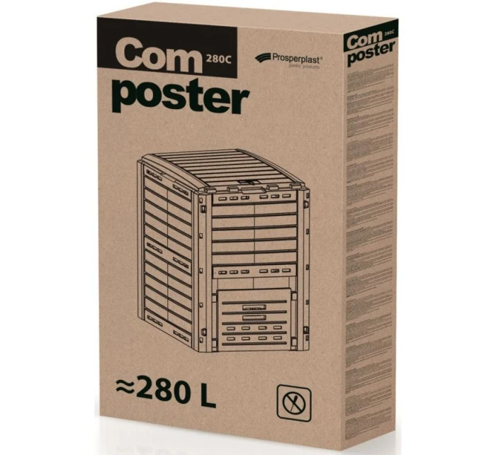 PROPERPLAST COMPOGREEN WOODY 280L ZÁHRADNÝ SKLADNÍK