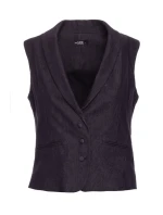 model 21136107 Džínová vesta grafitová - Moe