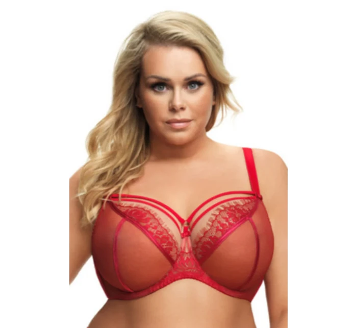 BIUSTONOSZ MIĘKKI PARADISE K496 CZERWONY