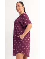 Dámské domácí šaty s krátkým rukávem model 22405680 - Vienetta Dámské domácí šaty s krátkým rukávem model 22405680 - Vienetta
