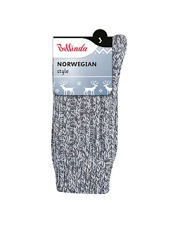 Zimní unisex ponožky model 22373987 STYLE SOCKS šedá - Bellinda