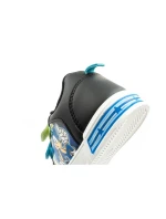 Detské športové topánky Leomil Sonic ľahké tenisky na suchý zips čierne