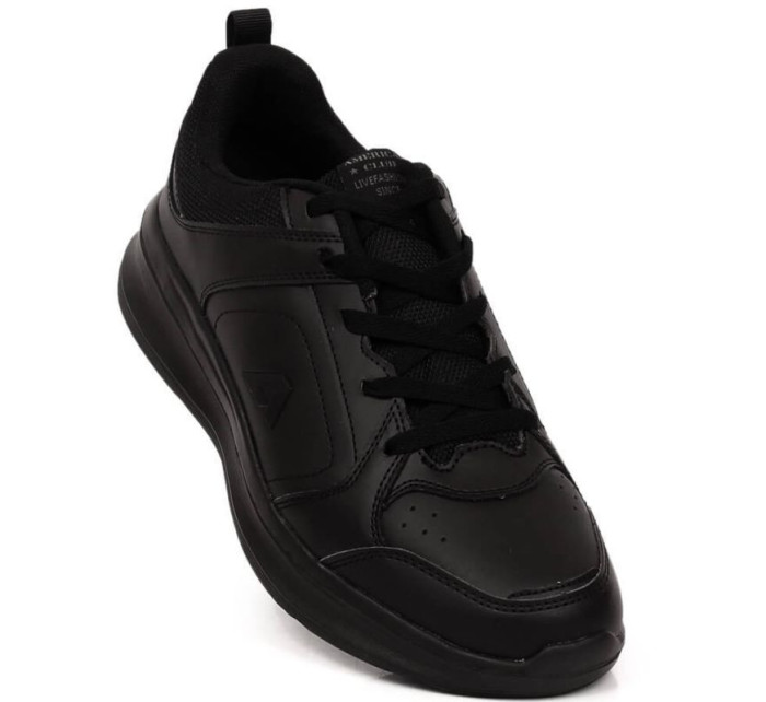 Pánska športová obuv M AM923 black leather - American Club
