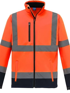 Yoko HVK 09 Hi-Vis softshellová bunda 79.VK09 hi vis oranžová/námornícka modrá