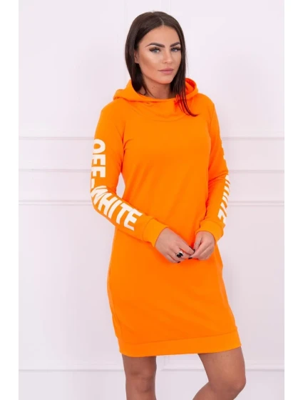 Off White šaty neon orange Off White šaty neon orange