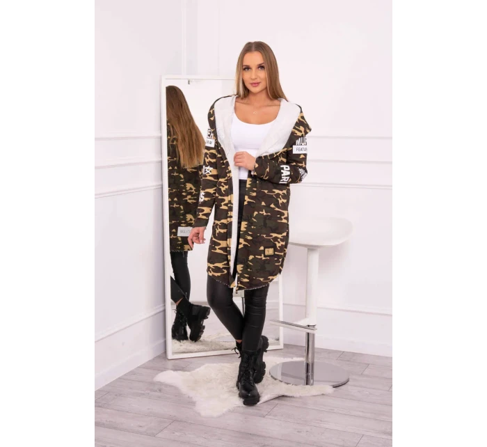 Slipová bunda khaki+béžová Slipová bunda khaki+béžová