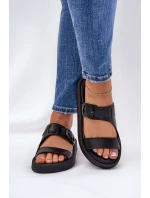 Kožené Dámské Sandały Na Platformě Černé model 21686355 - Zazoo