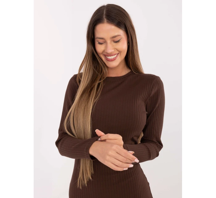 RV SK šaty A1049.99 tmavohnedé RV SK šaty A1049.99 tmavohnedé