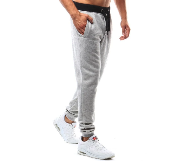 Pánské šedé teplákové kalhoty model 21962289 - Dstreet