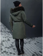 Dámská zimní bunda s kapucí zelená Dstreet model 21980549 - FashionStreet Dámská zimní bunda s kapucí zelená Dstreet model 21980549 - FashionStreet