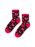 Dámské ponožky model 14559108 Srdce - Steven Dámské ponožky model 14559108 Srdce - Steven