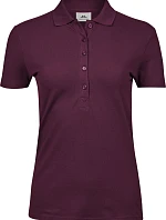 Tee Jays TJ 145 Dámske luxusné ťažké strečové piqué polo tričko 18.0145 wine