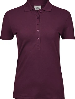 TJ 145 Dámské luxusní těžké strečové piqué polo model 22448764 wine - Tee Jays