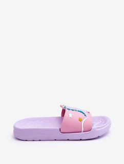 Dziecięce Klapki Dinozaur T-Rex Fioletowe Bernis