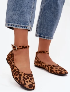 Dámské baleríny s páskem a přezkou Panterka Janelor