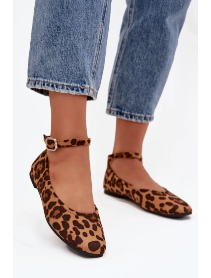 Dámské baleríny s páskem a přezkou Panterka Janelor Dámské baleríny s páskem a přezkou Panterka Janelor