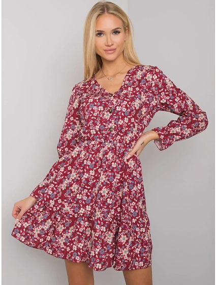 Šaty TW SK BI model 16216040 bordó - FPrice Šaty TW SK BI model 16216040 bordó - FPrice