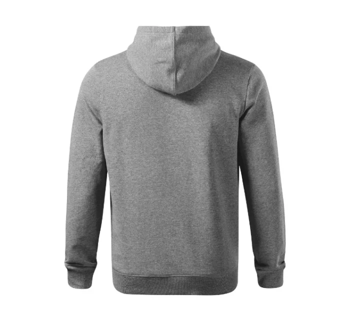 Break pánska mikina s kapucňou tmavo šedé odlesky