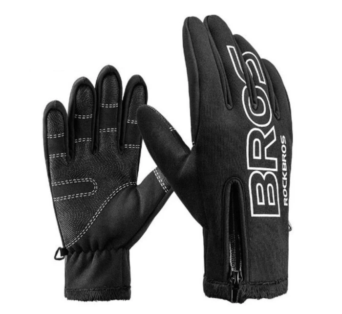 Zimné softshellové cyklistické rukavice Rockbros M