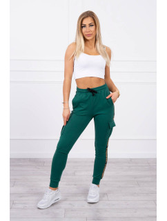 Zelené nákladné nohavice