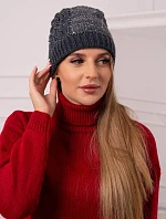 Dámska čiapka Amira K359 graphite+white