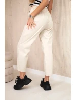 Nohavice s vreckami Summer Punto light beige Nohavice s vreckami Summer Punto light beige