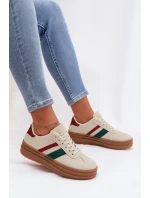 Dámské tenisky na platformě Béžové Janivelle