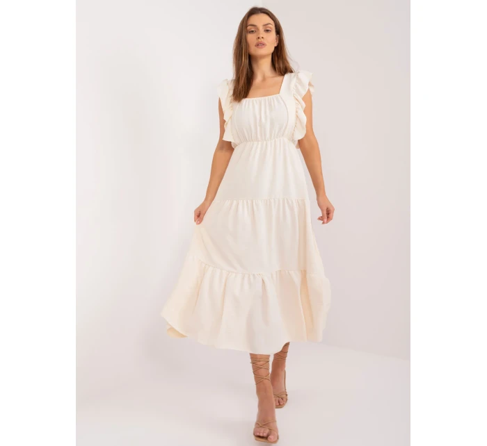 DHJ SK 8352 Šaty.04 svetlo béžová