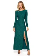 model 21874806 Maxi šaty s dlouhými rukávy černé - Moe model 21874806 Maxi šaty s dlouhými rukávy černé - Moe