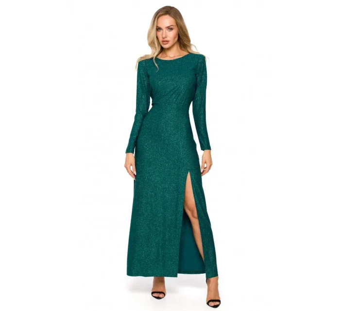 model 21874806 Maxi šaty s dlouhými rukávy černé - Moe model 21874806 Maxi šaty s dlouhými rukávy černé - Moe