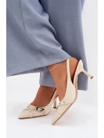 Sandále na podpätku model 225228 Krok vo veľkom štýle