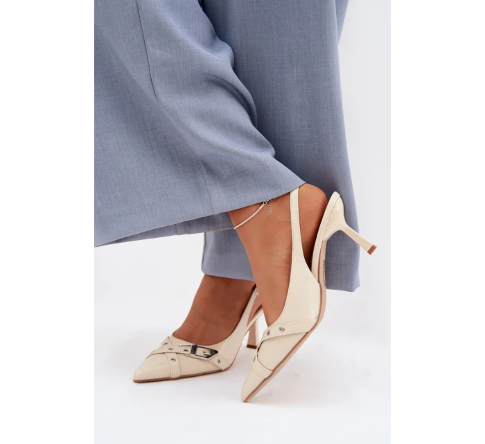 Sandále na podpätku model 225228 Krok vo veľkom štýle