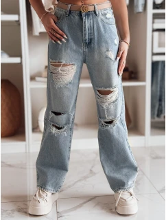 Dámské džínové kalhoty s otvory blue Dstreet model 21984781 - FashionStreet