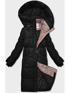 Dámska zimná bunda s kapucňou Glakate black (LU-238001#)