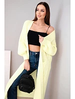 Dlouhý kardigan svetr model 22264559 - K-Fashion