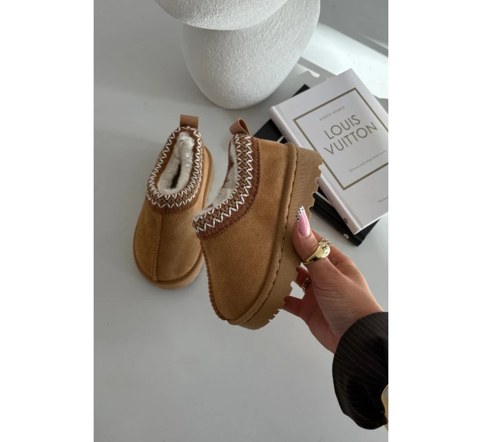 Śniegowce Dziecięce Z Haftem Camel Prina