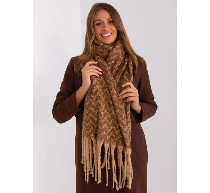 Szalik AT SZ model 18987513 camelowy - FPrice