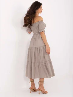 Sukienka MI SK model 21191073 ciemny bezowy - FPrice