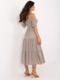 Sukienka MI SK model 21191073 ciemny bezowy - FPrice