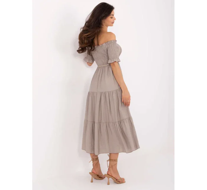 Sukienka MI SK model 21191073 ciemny bezowy - FPrice