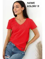 Dámská halenka s krátkým rukávem Dámská halenka s krátkým rukávem