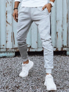 Pánské světle šedé teplákové kalhoty Dstreet model 21972465 - FashionStreet