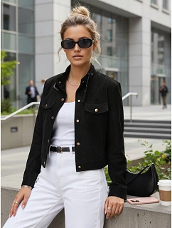 Kurtka damska z na czarna model 22084556 - FashionStreet