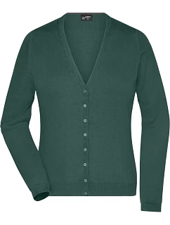 JN 660 Dámský pletený cardigan s výstřihem do V model 22487993 forest green - Daiber
